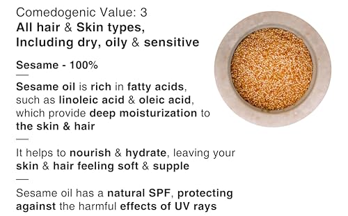 Image of Drontika Wild & Pure Cold Pressed 100% Pure Sesame Oil for Skin & Hair - 200ml Fresh from Our Farm | Zero Preservatives | Ideal for Body Massage & Hair Care