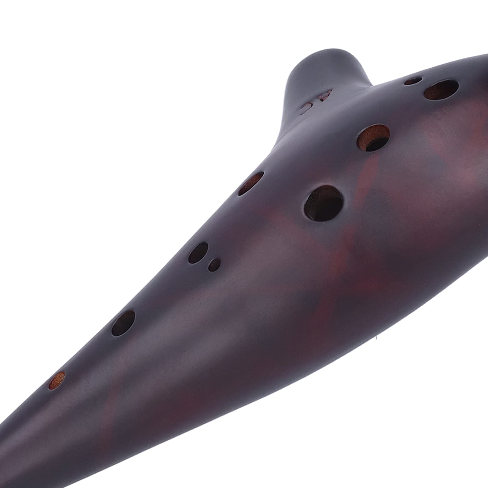 12 trous Alto C Ocarina, Belle Dolomite Ocarina portable pour débutant pour les jeux à l'extérieur