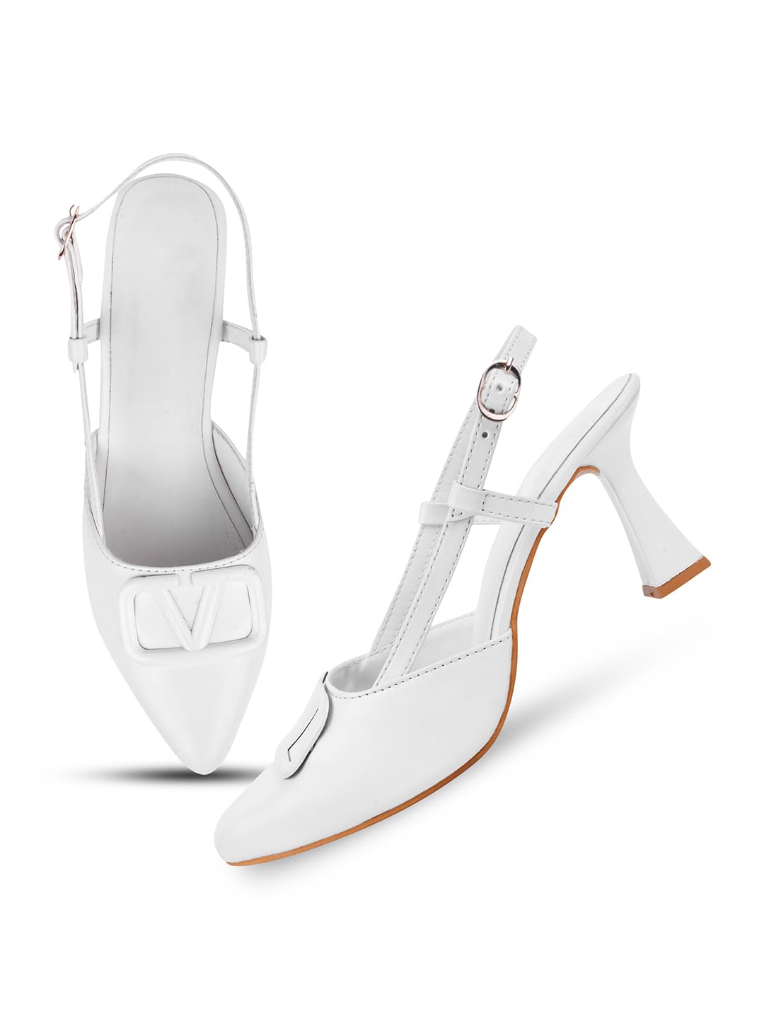 FROH FEET Women Casual Comfortable Kitten Heel Sandals Fancy Stylish Womens & Girls (B0CWH6YCNQ) Amazon Price History, Amazon Price Tracker