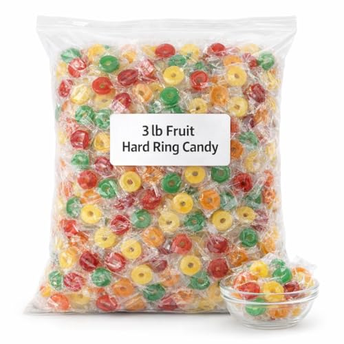 Hard Candy Bag 5 Flavors, Over 3 lbs Hard Candy Individually Wrapped for Goodie Bags, Road Trips, Treats, Offices, Celebrations, 50-Ounce Party Size 28098 image 2