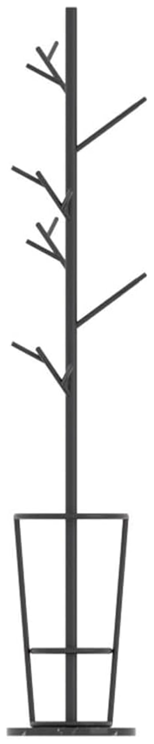 FCXWEVR Coat Rack Coat rack floor coat rack, creative branch, iron coat rack, marble base, coat rack with umbrella rack, coat hanger, floor stand holder coat rack (Color : Gold White)