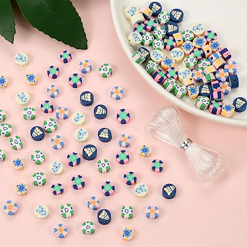 100 Perline Distanziatrici In Argilla Polimerica A Forma Di Gatto, Perline Miste In Argilla Per La Creazione Di Gioielli Fai Da Te, Bracciali, Collane, Fermagli Per Capelli (Gatto) - 2