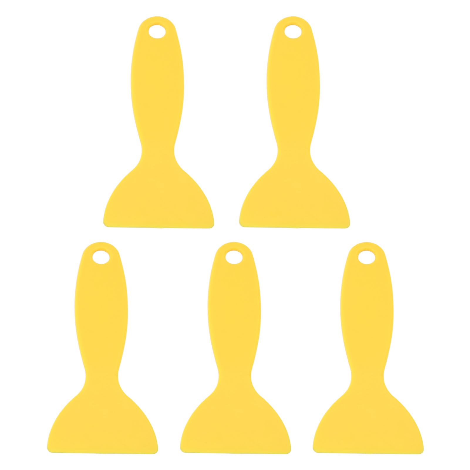 Zyyini 5pcs Plastic Spatula for 3D Printer, Flexible 3D Printing Resin Removal Scraper, Air Bubble Remover Sticker Installation Tool for Patching, Decal, Wallpaper, Car Film