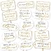 Wedding Photo Booth Props By PartyGraphix - European Made Wedding Party Supplies - Wedding, Bridal Shower, Engagement Party Decorations - Easy To Assemble Selfie Props Wedding Kit Includes 15 Pieces