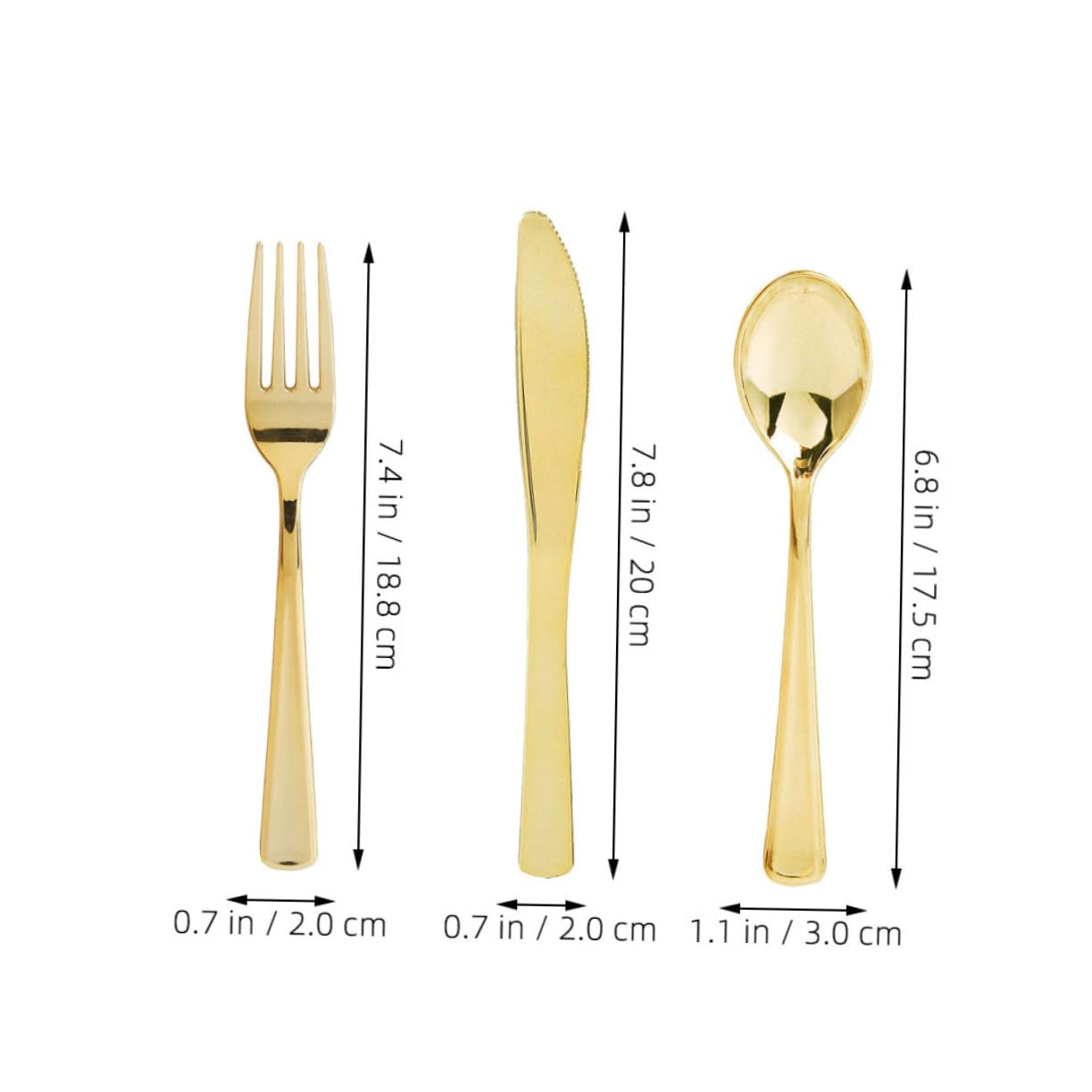 MUCKLILY Cute Silverware Set 30pcs Plastic Cutlery Fork Spoon Set for Party Wedding Banquet Restaurant