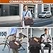 ESTARER Laptop Messenger Bag 17-17.3 Inch Water-resistant Canvas Shoulder Bag for Work College, Grey