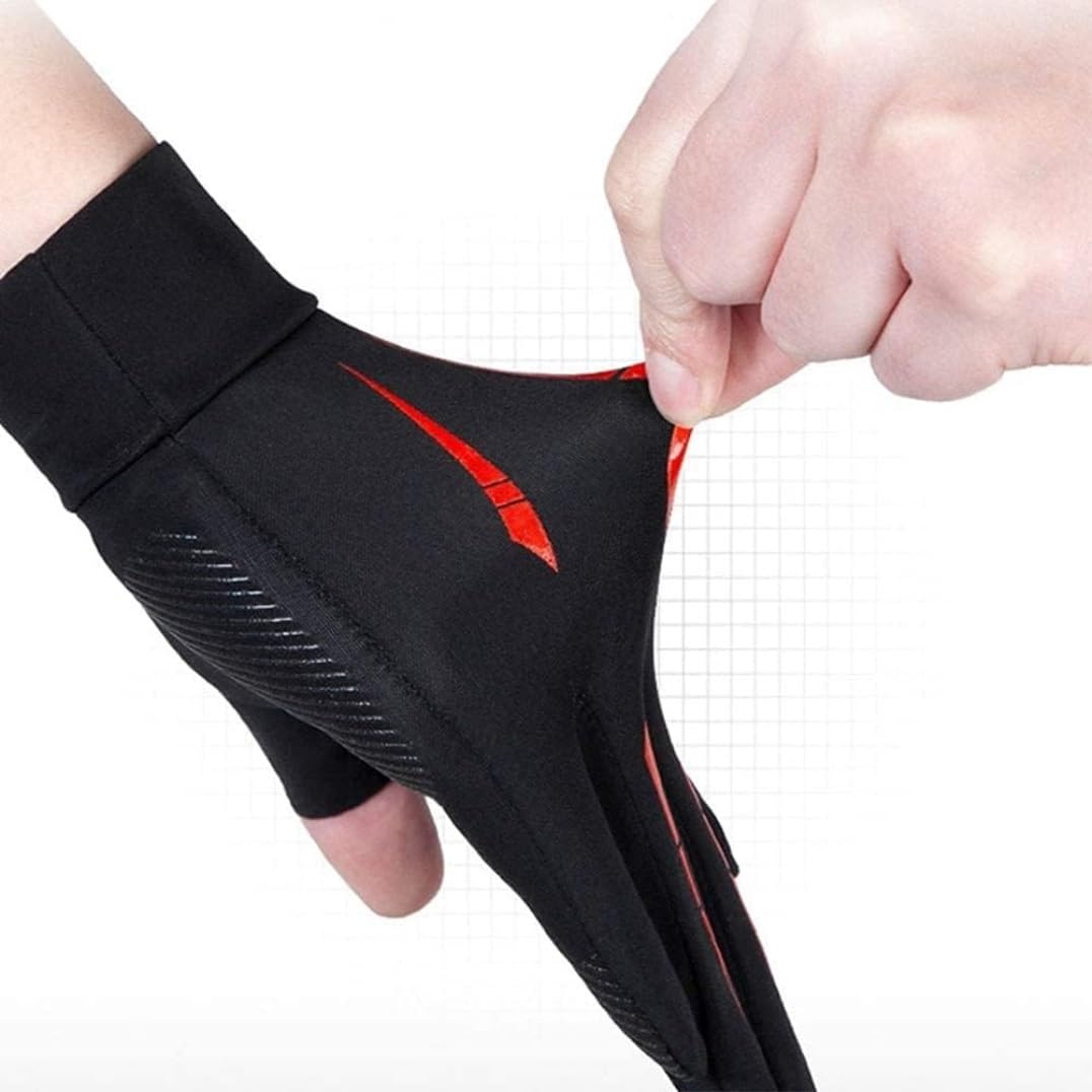 Sports Reithandschuh Handschuhe Für Männer, Schwarze Halbfinger-Handschuhe Für Herren, Sommer, Sonnenschutz, Eisseidenstoff Fahrradhandschuhe (Color : Grün, Size : One Size)