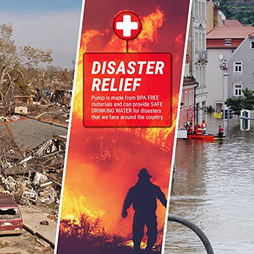 2 Pumps | Food Grade Bpa Free Emergency Disaster 55-Gallon Drum Pump Heavy Duty Barrel Siphon/Drinking Water Hand Pump #TOP3