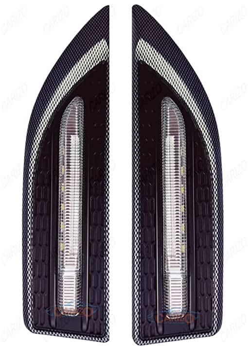 Image of Aksmit Car Side Fender Light with 3 Colour Led Indicator Light (White) For Alto 800