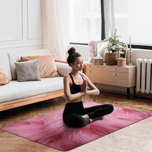Tapis de salon lavable et antidérapant en velours texturé chic - 7