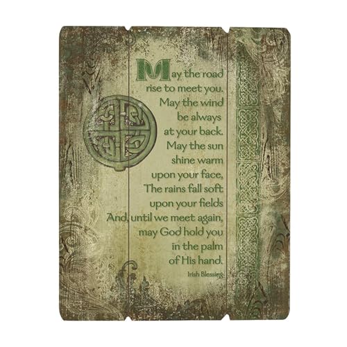 CBC Group Inspirational Wooden Pallet Sign Christian Wall Art Catholic Home Dcor 12 x 15 Irish Blessing
