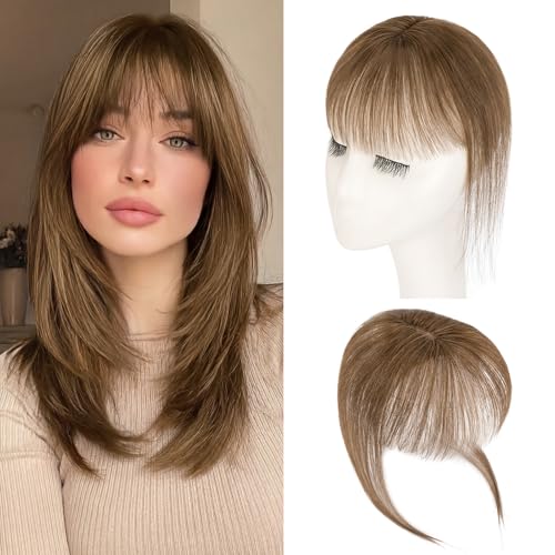 Clip in Bangs,S-noilite Bangs Hair Clip ins Human Hair,Clip on Bangs,Invisible 3D 360°Cover Air...