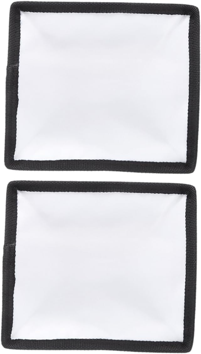 2Pcs Foldable Soft Flash Diffuser Portable Photography Video Light Cover Lightweight Reflective Softbox for Indoor and Outdoor Shooting