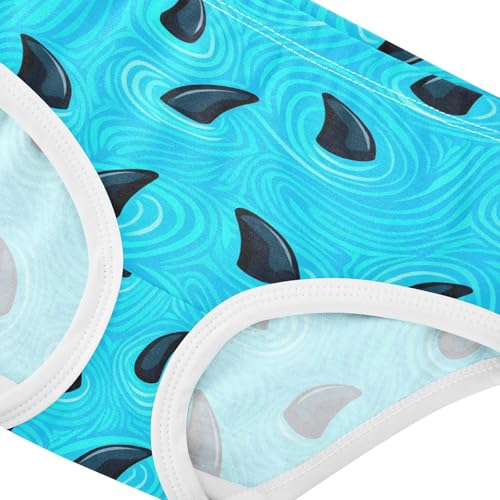 Ocean Shark Blue Toddler Girls's Underwear 2T 23031844