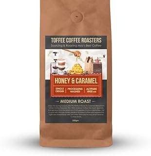 Honey & Caramel Coffee | 100% Arabica | Medium Roast | Whole Beans | 250g