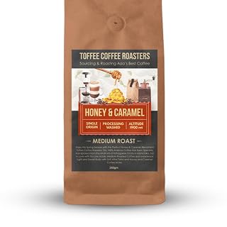 Toffee Coffee Roasters | Honey and Caramel Coffee, Medium Roast, 500 g | Grind: Moka Pot, Speciality Blend, 100% Arabica | Speciality Coffee | Freshly Roasted