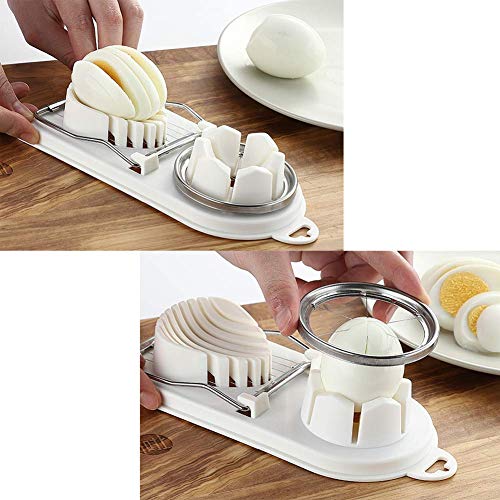 Snowyee Egg Slicer, for Hard Boiled Eggs Cutter Kitchen Gadgets with Stainless Steel Sharp Wire (1 Piece) - Thumbnail 3