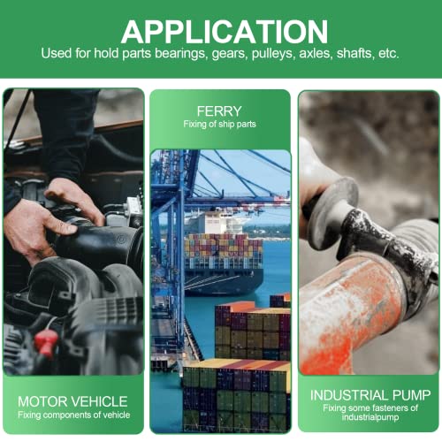 Foliv 380Pcs Snap Ring Circlip External Retaining Clips Assortment Set, 17 Sizes Heat Treated High Alloy Steel Circlip Kit, Anti Walk Washers, Includes Sizes Of M4-M28 #TOP5