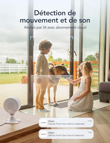 GNCC Caméra de sécurité intérieure,1080p,Wi-FI 2,4 GHz,Pack de 4 – vue 8
