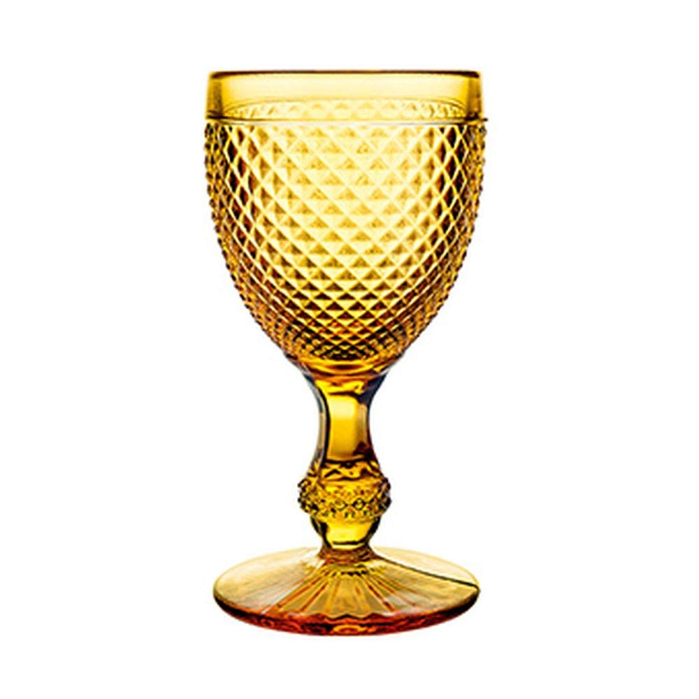 Vista AlegreBicos Amber All Purpose Goblets, Set of 4,