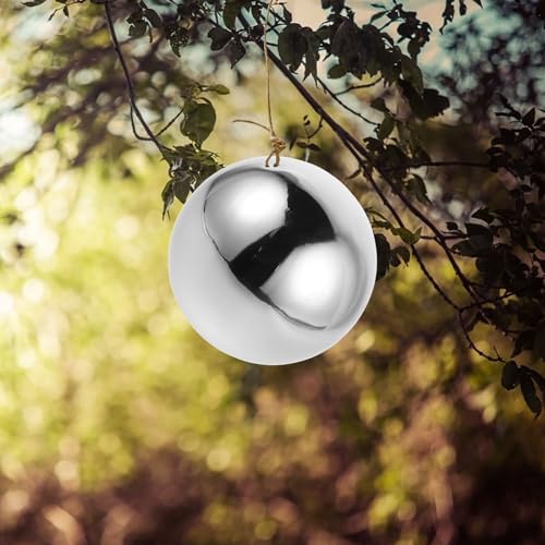 Esfera de acero inoxidable para jardín resistente a la lluvia que no pierde el brillo 7
