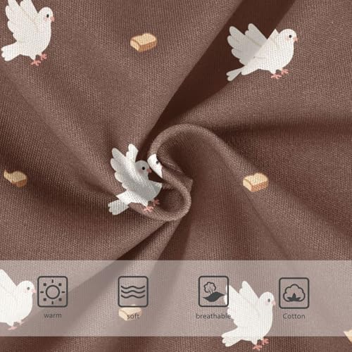 Cute Bird Pigeon Bread Brown Toddler Girls's Underwear 2T 23022373