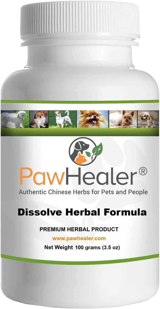 PawHealerยฎ Dissolve Herbal Formula - 100 Grams Powder - Remedy for Fatty Lumps & Bumps in Dogs & Pets โฆ