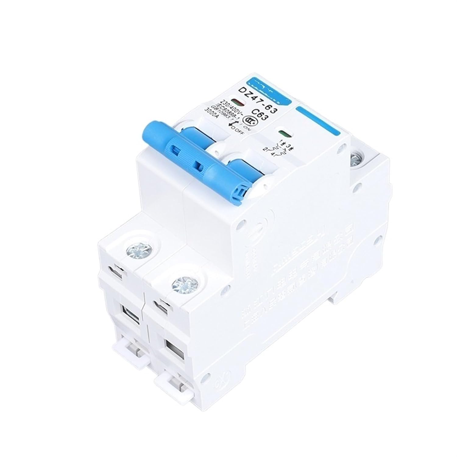 C Type Small Circuit Breaker DZ47-63 air Switch D6A~63A Household air Switch(DZ47-63/1P D63A)