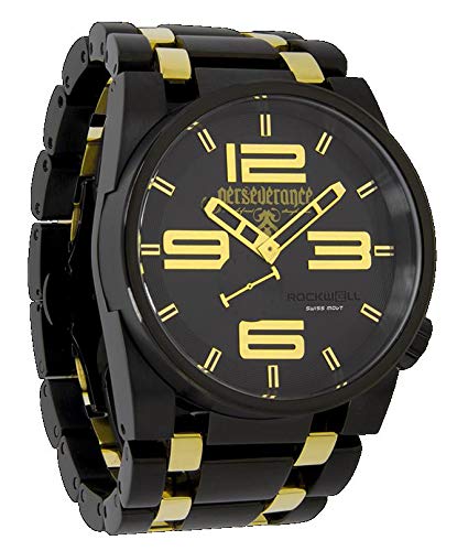 Rockwell TimeFF-RKJ Watch, Gold/Black, 50mm