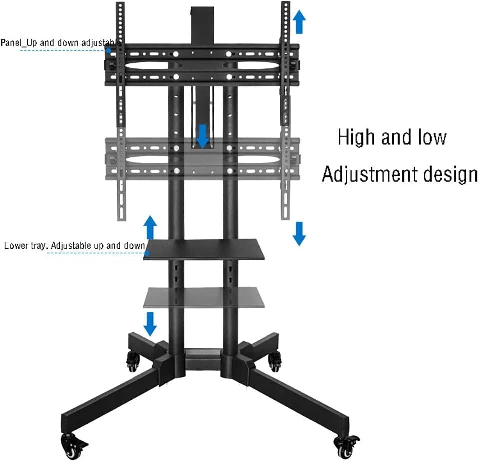 Soporte móvil para monitor LCD ajustable en altura miniatura 3