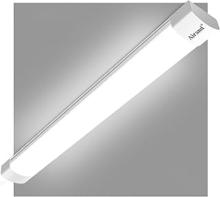 Airand LED Shop Lights for Garage with Plug, Waterproof Linkable LED Tube Light 5000K Under Cabinet Lighting,3600 LM LED Ceiling and Closet Light 36W, Corded Electric with ON/Off Switch
