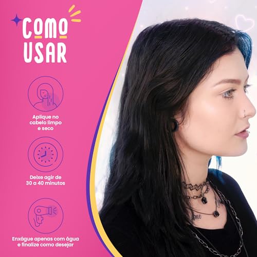 Kamaleão Color - Máscara Pigmentante Preto - Viúva Negra 100ml