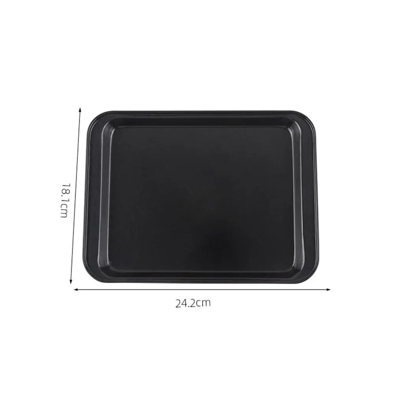 Bandeja for hornear rectangular Resistencia a altas temperaturas | Bandeja for hornear antiadherente de acero al carbono for hornear DIY for cocina(37.2-25.6cm)
