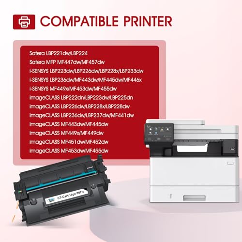 Image of 057H Black High Yield Toner Cartridge 057 MF445Dw MF455Dw 4-Pack