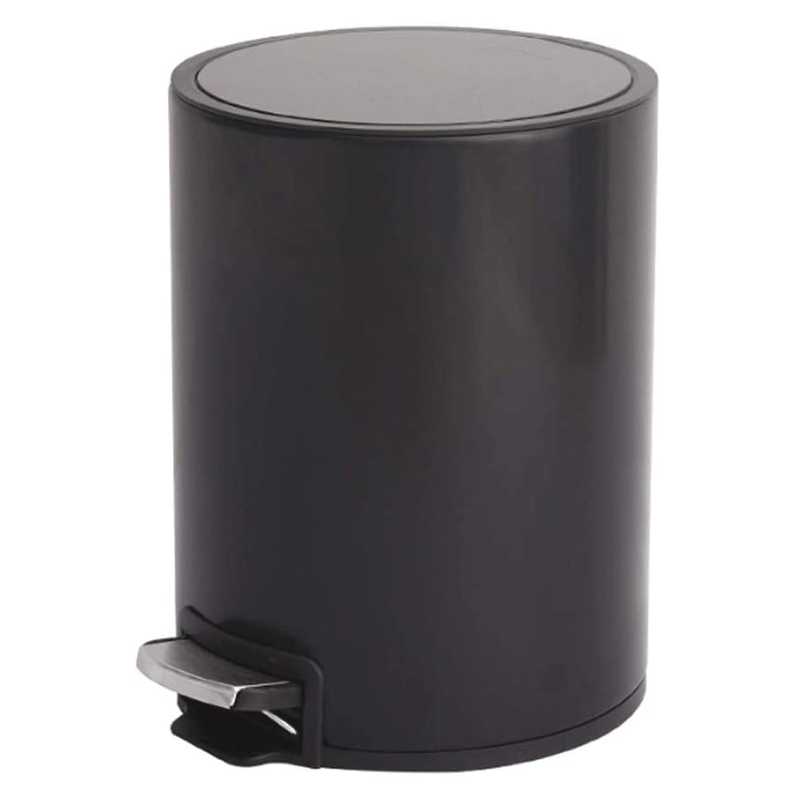Papelera Cubo de basura de acero inoxidable con tapa, cubo de basura redondo silencioso de 8L, cubo de basura con Pedal, cubo de basura para baño, sala de estar, cocina, cubo de basura Basurero Cocina