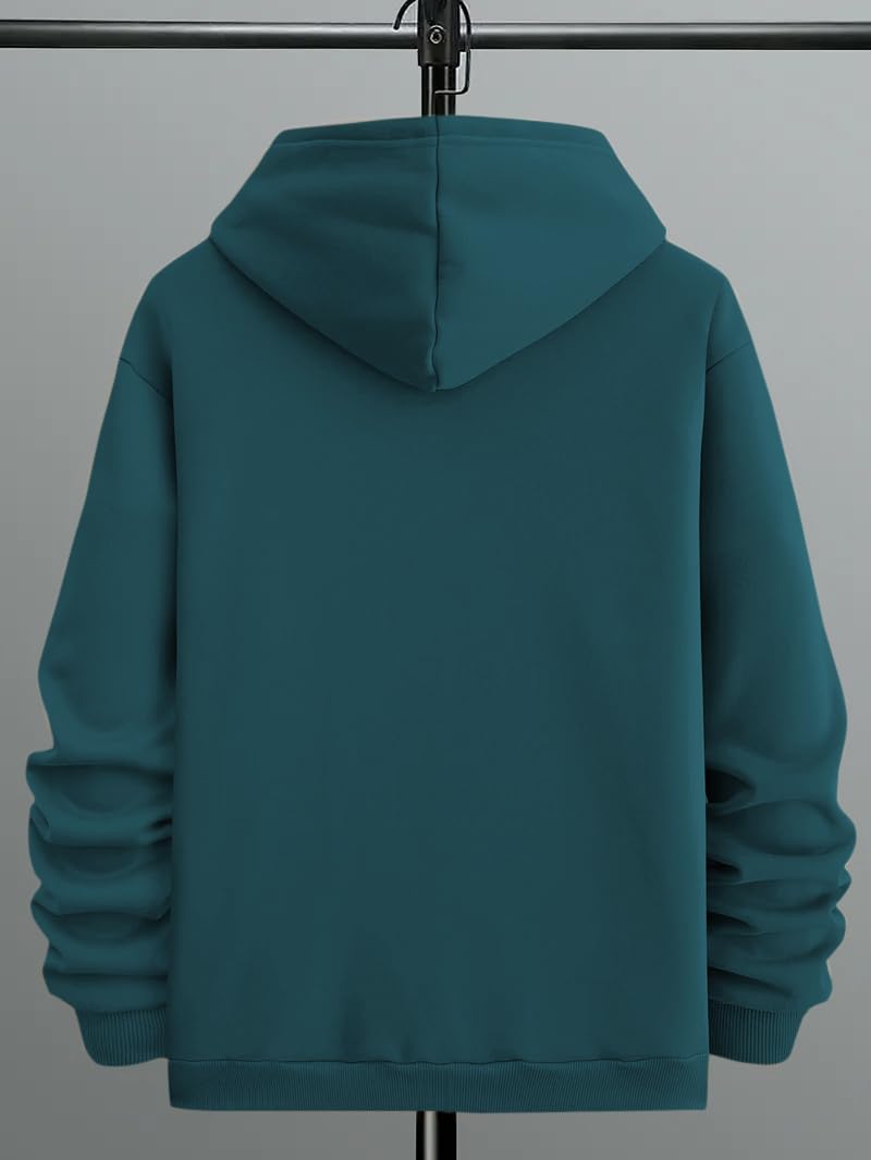 Tagas MH-8015 - Felpa con cappuccio da uomo con coulisse e tasca a marsupio