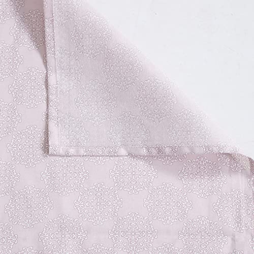 Image of Swayam Roto Cotton Single Bedsheet with 1 Pillow Cover | Size 60 x 90 inch | 144 TC | Floral Design | Soft Breathable Bed Sheet | Comfortable & Durable for Bedroom - Pink