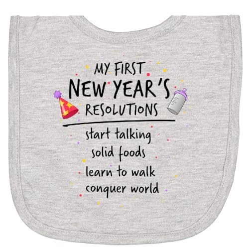 inktastic My First New Year's Resolutions Newborn Bib