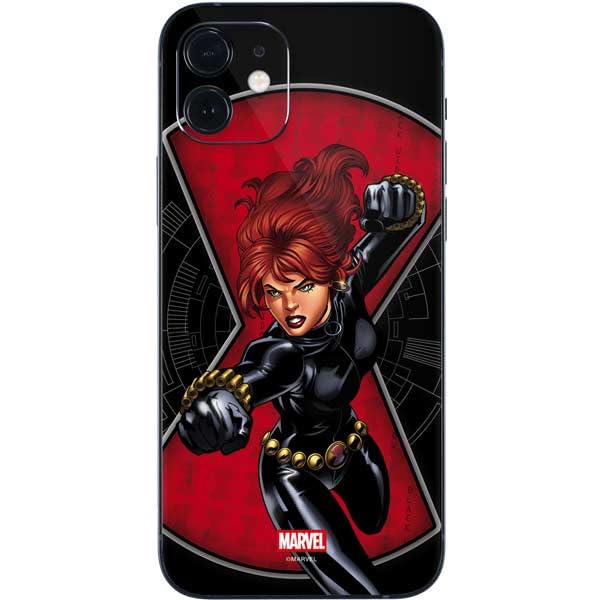 Skinit Decal Phone Skin Compatible with iPhone 12 - Officially Licensed Marvel Black Widow Natasha Romanova Design