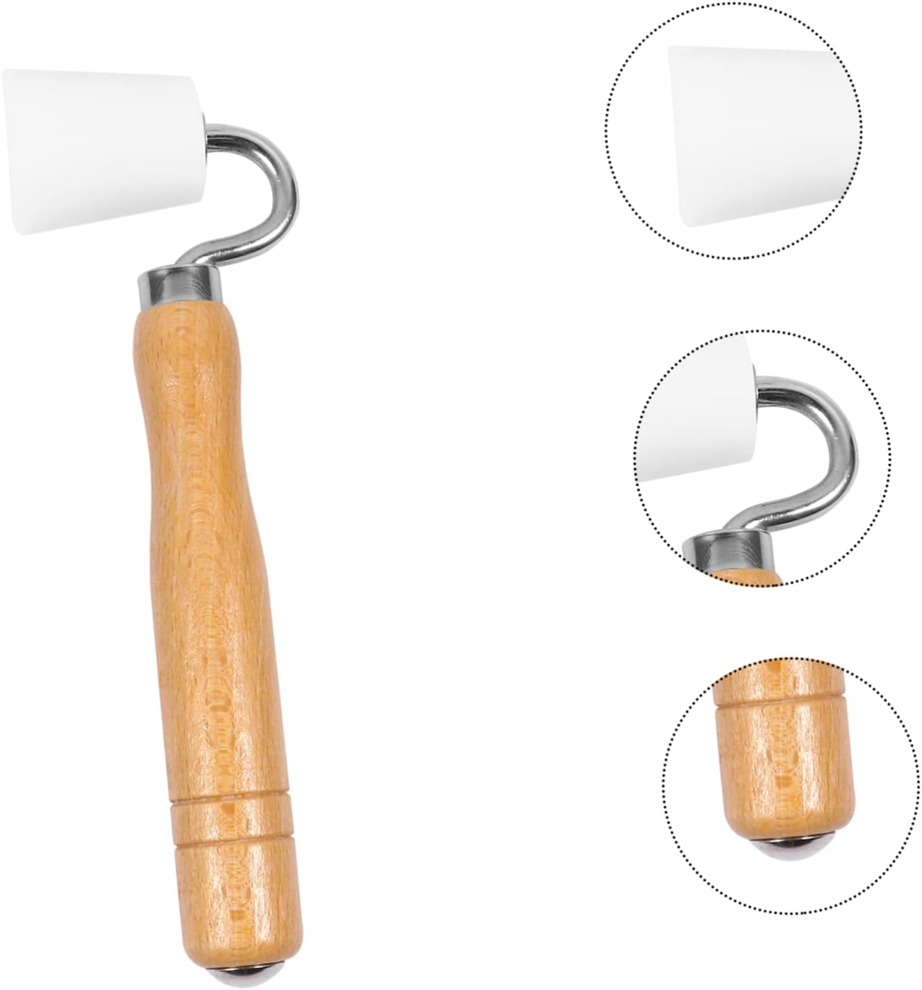 Seamless Wallpaper Roller Hand Pressure Pom Wood Construction Tool for Diy