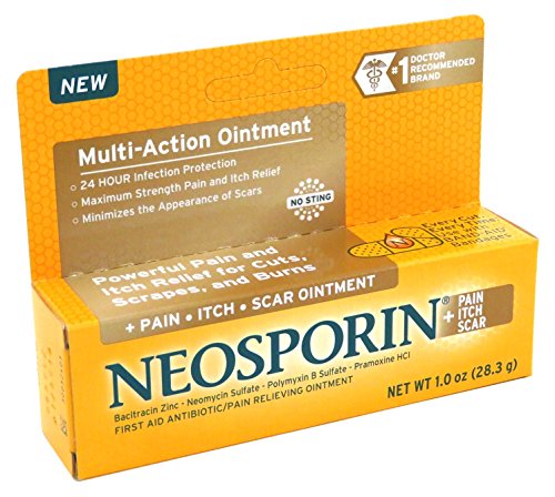 Neosporin Pain Itch Scar Ointment 1 Ounce (29ml) (3 Pack)