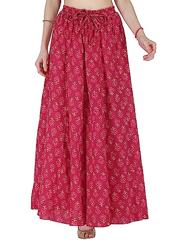 Image of Sttoffa Cotton Printed Women Wear Maxi Long Skirt 40 inch inch Full Length
