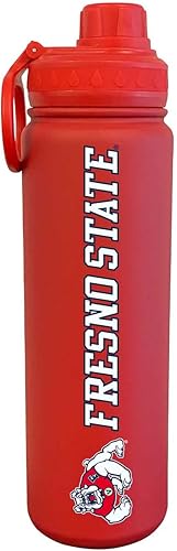 Miniatura 39 de Campus Colors Botella de Agua de Acero Inoxidable NCAA - Tapa de Rosca - 24 oz - Clip de Transporte - Mantiene tus Bebidas Calientes o Frías durante