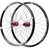 MESOVFCA Paire de Roues de VTT DH 26/27,5/29 Pouces, axe traversant 20 x 110, 15/12, Freins à Disque à dégagement Rapide, Roues Larges de Descente HG MS XD