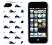 iPhone 5 / 5S Case, DandyCase PERFECT PATTERN *No Chip/No Peel* Flexible Slim Case Cover for Apple iPhone 5 / 5S - LIFETIME WARRANTY [White & Navy Blue Whales]