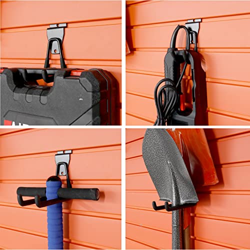 Huhole Slatwall Accessories, Multi Sizes Slatwall Hooks, Slat Wall Accessory, Slat Wall Hanging Hook And Hangers, 12Pack #TOP5