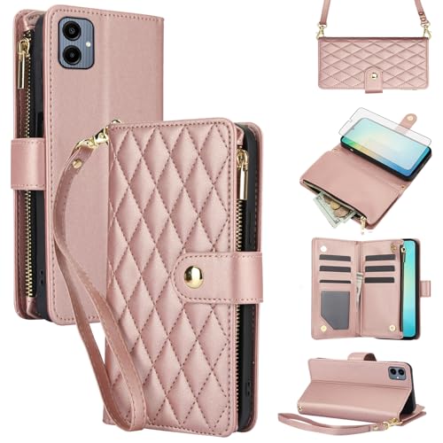 Protection AO6 5G zippée pour sorties sans sac avec étui portefeuille et vitre incluse