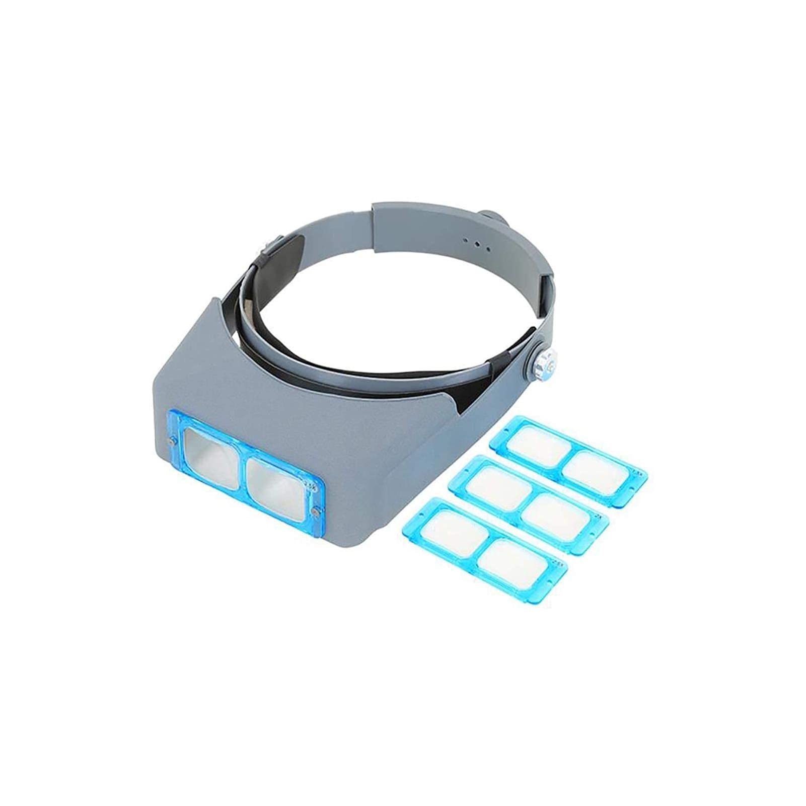 Lupa De Diadema, Gafas De Aumento Iluminadas para La Cabeza, Lupa De Lectura De Diadema - Zoom De 1X A 3.5X con 4 Lentes Desmontables - Gafas De Aumento para La Cabeza para Joyería A