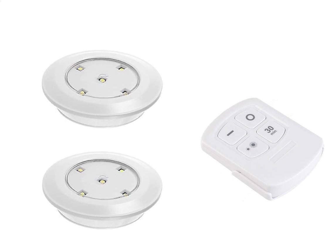 Misso Stickon Portable Wireless Remote Control Puck Light Under