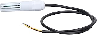 Air Temperature and Humidity Sensor, 12-24V DC ABS Quick Response Temperature Humidity Transmitter High Measuring Accuracy for Factory Rooms